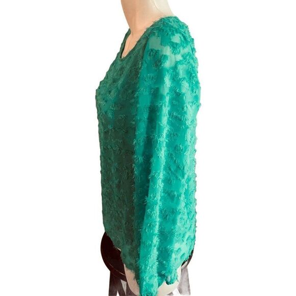 Alfani Turquoise Eyelash Top w/Cami Small NWT - Picture 2 of 7